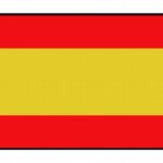 Vlag spanje 30x45