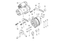 Startmotor Vetus M3.10 / M4.14 (onderdeel 1)
