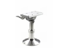 Stoelpoot verstelbaar 350-470 mm met slede