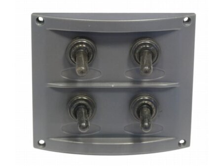 Schakelpaneel 12 volt, 4 posities