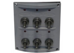 Schakelpaneel 12 volt, 6 posities