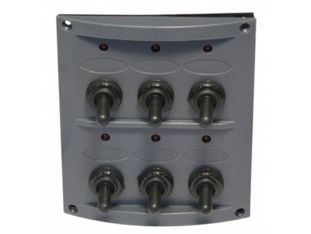 Schakelpaneel 12 volt, 6 posities