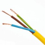 (Wal)stroomkabel geel 3x6 mm²