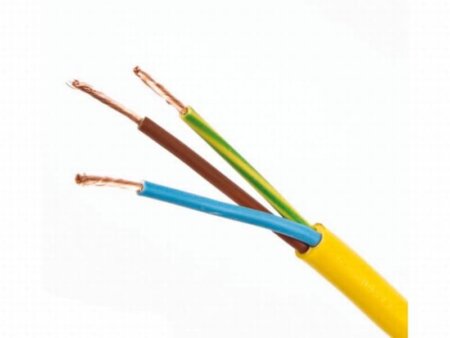 (Wal)stroomkabel geel 3x6 mm²