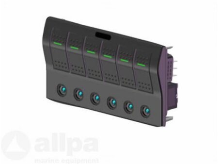 Schakelpaneel 12V autofuse 6 posities