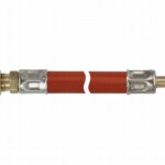 Gasslang 600 mm 8 mm knel x 8 mm pilaar glad
