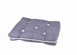 Kapokkussen antraciet dubbel 70x46x13 cm