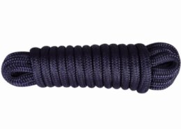 Landvast 16-voudig 100% polyester 14 mm - 10 meter navy