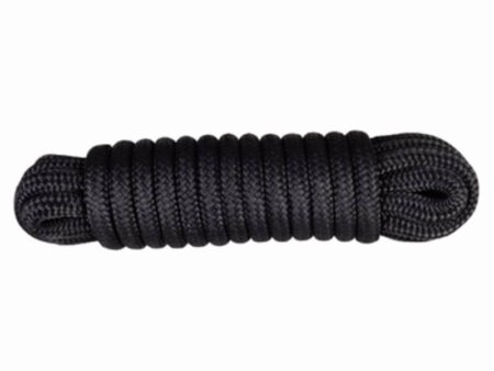 Landvast 16-voudig 100% polyester 16 mm - 15 meter zwart