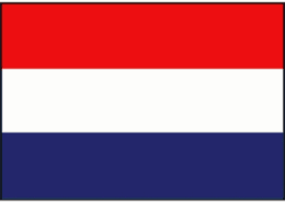 Vlag Nederland, 20 x 30 cm classic rood,wit donkerblauw