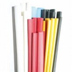 Krimpkous 6,4 - 3,2 mm² rood, per meter