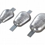 Lasanode met boutgaten zink 2,2 kg