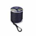 Ankerlijn polyester 12 mm - 30 meter zwart