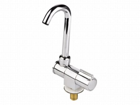 Kraan met draaibare uitloop enkel chrome