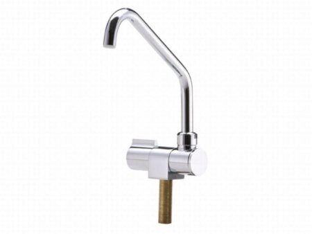 Kraan met draaibare uitloop enkel chrome
