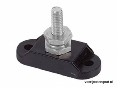 Vermogensklem zwart 6 mm
