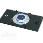 Gaskomfoor met thermische glasplaat 365x200x80mm