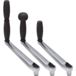 Antal winchhandel lock in 250 mm, verchroomd brons