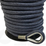 Ankerlijn polyester 10 mm - 30 meter met lood navy