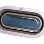Gebo patrijspoort vast 375 x 175 mm