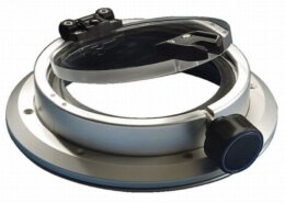 Gebo patrijspoort rond klapbaar, 236 mm