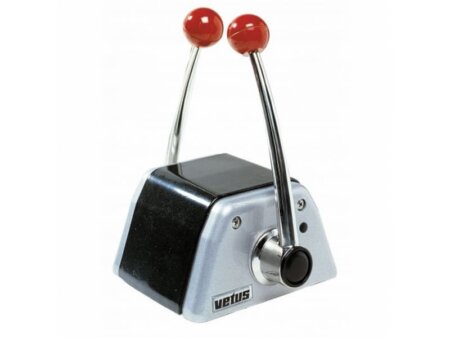Vetus motorbediening 2- motoren topmontage zwart