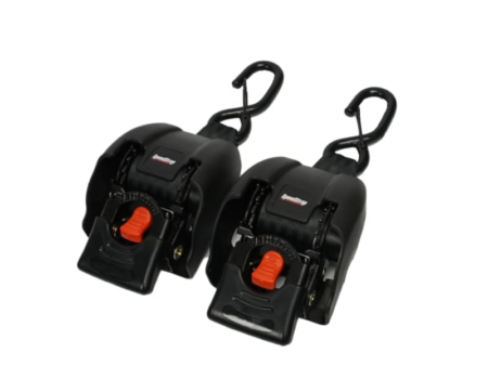 Automatisch oprolbare spanbanden, stalen ratel, 2 stuks