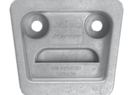 Magnesium anode Volvo Penta sterndrive, gimbal plate for SX-Drive (OEM 3854130)