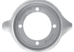Magnesium anode Volvo Penta saildrive, ring 4-gats voor S-130 (OEM 875812)