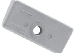 Aluminium anode OMC/Johnson/Evinrude, Block (OEM 398331)