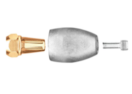 Magnesium anode Mercruiser/Sterndrive/Mercury outboard, Bravo 3 (>2003), prop nut assembly