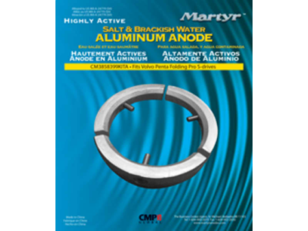 Anodepack Volvo Penta folding prop 3-blads; Magnesium