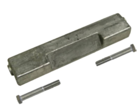 Navalloy aluminium anode; Bombardier transom