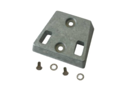 Navalloy aluminium anode; Bombardier transom mount