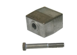 Navalloy aluminium anode; Bombardier side pocket anode