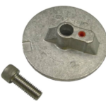 Navalloy aluminium anode; Mercury Trim Tab Anode Flat (No Thread)
