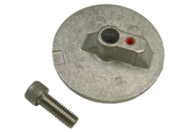 Navalloy aluminium anode; Mercury Trim Tab Anode Flat (No Thread)
