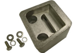 Navalloy aluminium anode; Volvo Penta Gimbal Plate - SX