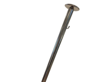 Vlaggenstok rvs, 25 mm, lengte 1000 mm