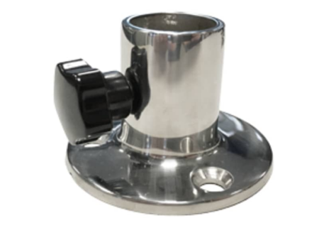 Vlaggenstok houder 25 mm RVS316, met schroef