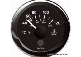 Temperatuurmeter koelwater zwart VDO/Veratron
