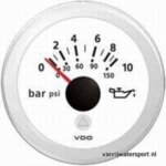Oliedrukmeter 10 bar, wit VDO/Veratron