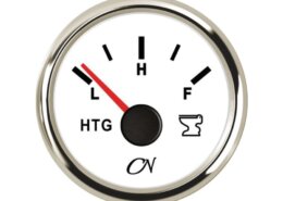 Vuilwatermeter wit/chroom CN