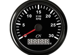 Toerenteller 3000 rpm CN met bedrijfsurenteller zwart/zwart