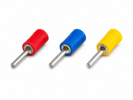 Draadklem pin geel (4 stuks)