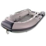 Hibo rubberboot 3.30 aluminium lichtgrijs