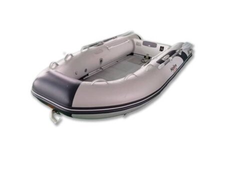 Hibo rubberboot 3.30 aluminium lichtgrijs