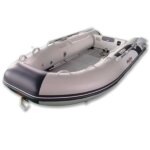 Hibo rubberboot 3.30 aluminium lichtgrijs