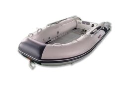 Hibo rubberboot 3.30 aluminium lichtgrijs