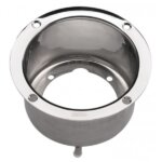 Verloopflens RVS voor Vetus HTP pompen, diepte 78 mm
